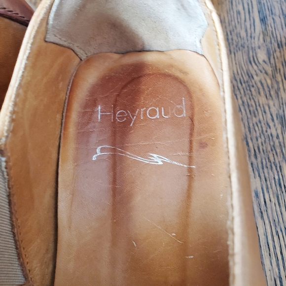 Heyraud Paris RARE Leather Artisan Loafers Slip On - Picture 13 of 14
